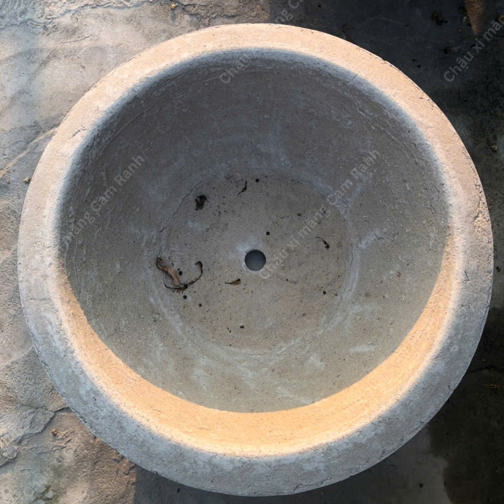 Chậu Xi Măng Màu Đỏ Truyền Thống Trồng Mai - Ảnh 4