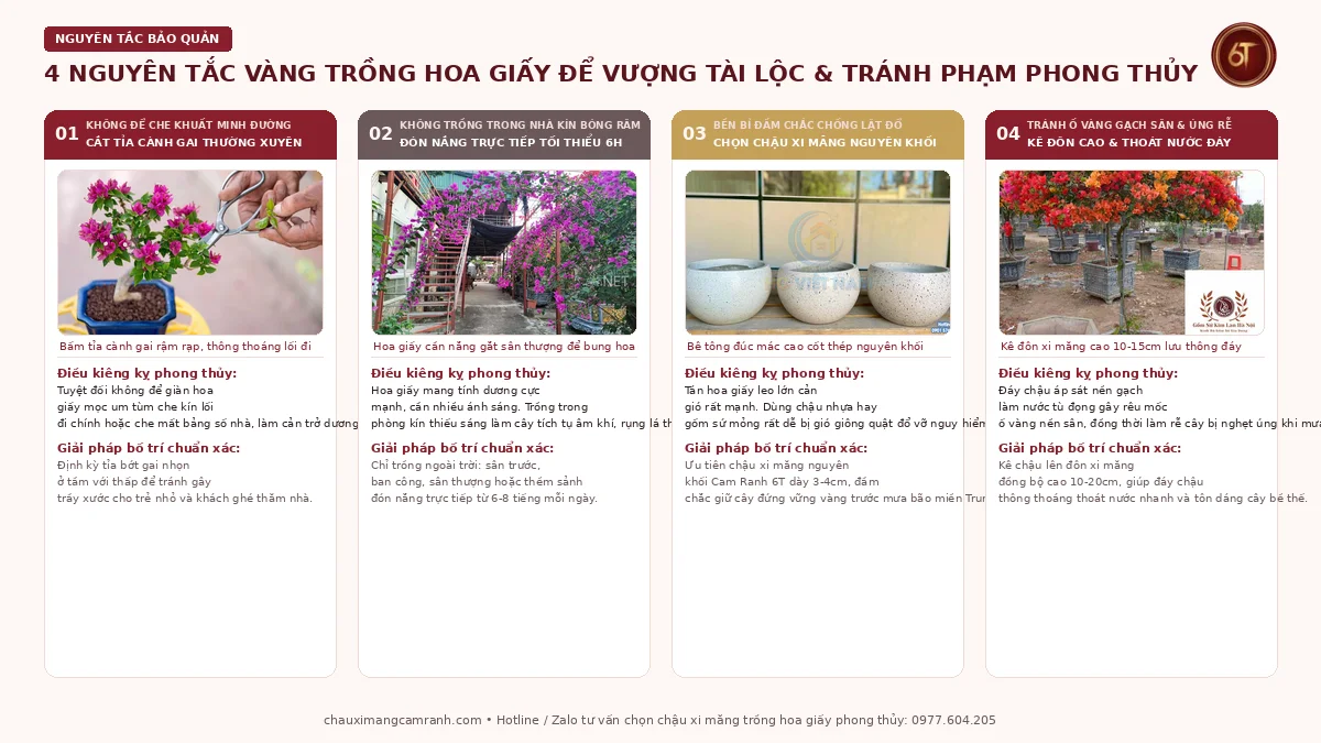 4 nguyên tắc vàng khi trồng hoa giấy trước nhà hợp phong thủy tránh kiêng kỵ